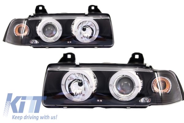 Angel Eyes frontlykter egnet for BMW 3-serie E36 2D Coupe/Cabrio (1992-1997) |