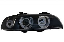 Alternative view of Angel Eyes Frontlykter egnet for BMW 5-serie E39 Sedan Touring (1996-2003) Black Grey Edition