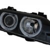 Angel Eyes Frontlykter egnet for BMW 5-serie E39 Sedan Touring (1996-2003) Black Grey Edition |