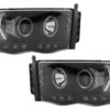 Angel Eyes Frontlykter egnet for Dodge RAM III (2002-2006) Svart |
