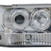 Angel Eyes frontlykter egnet for Jeep Grand Cherokee I ZJ (1993-1998) Krom |