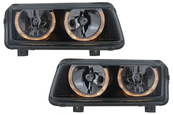 Angel Eyes Frontlykter egnet for VW Passat B4 (1993-1997) Black Edition