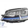 Monteringslykter 3D LED Blinklys DRL med gitter egnet for VW Golf 7 VII (2012-2017) Blå GTE Look | Monteringslykter 3D LED Blinklys DRL med gitter egnet for VW Golf 7 VII (2012-2017) Blå GTE Look |
