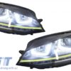 Monteringslykter 3D LED-blinklys DRL med gitter egnet for VW Golf 7 VII (2012-2017) Gul R400 Look | Monteringslykter 3D LED-blinklys DRL med gitter egnet for VW Golf 7 VII (2012-2017) Gul R400 Look |