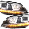 Monteringslykter R-look 3D LED DRL med Grill egnet for VW Golf 7 VII (2012-2017) Sølv R-line Look | Monteringslykter R-look 3D LED DRL med Grill egnet for VW Golf 7 VII (2012-2017) Sølv R-line Look |