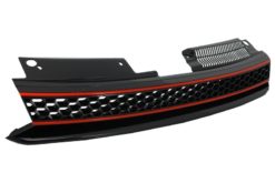 Alternative view of Merkeløs sentral frontgrill egnet for VW Golf 6 VI (2008-2012) GTI Design full honningkam uten emblem