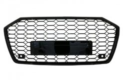 Merkeløs sentralgitter egnet for Audi A6 C8 4K (2018-up) RS6 Design Piano Black