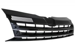 Alternative view of Merkeløs front med emblemgitter egnet for VW T5.1 Facelift Transporter (2010-2015) Svart med kromstriper