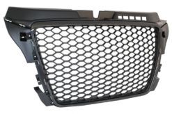 Alternative view of Merkeløs frontgitter egnet for AUDI A3 8P Facelift (2007-2012) RS Design Piano Black