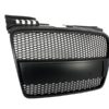 Merkeløs frontgrill egnet for Audi A4 B7 (2004-2008) RS4 Design Matte Svart | Merkeløs frontgrill egnet for Audi A4 B7 (2004-2008) RS4 Design Matte Svart |