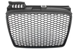 Merkeløs frontgrill egnet for Audi A4 B7 (2004-2008) RS4 matt svart