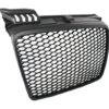 Merkeløs frontgrill egnet for Audi A4 B7 (2004-2008) RS4 matt svart |