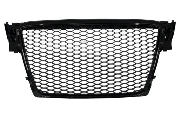 Merkeløs frontgrill egnet for Audi A4 B8 (2007-2012) RS Design Piano Black |