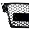 Merkeløs frontgitter egnet for Audi A4 B8 (2008-2011) RS4 Design Piano Black | Merkeløs frontgitter egnet for Audi A4 B8 (2008-2011) RS4 Design Piano Black |