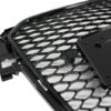 Merkeløs frontgitter egnet for Audi A4 B8 Facelift (2012-2015) RS Design Honeycomb Piano Black With PDC-deksler | Merkeløs frontgitter egnet for Audi A4 B8 Facelift (2012-2015) RS Design Honeycomb Piano Black With PDC-deksler |