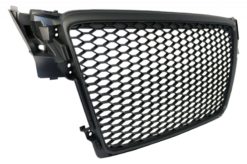 Alternative view of Merkeløs frontgitter Passer for Audi A4 B8 (2008-2011) RS4 Design Matt Svart