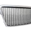 Merkeløs frontgitter egnet for AUDI A4 B8 (2007-2012) Limousine Avant RS Design Silver | Merkeløs frontgitter egnet for AUDI A4 B8 (2007-2012) Limousine Avant RS Design Silver |