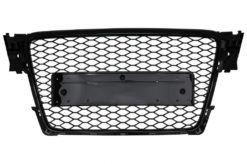 Merkeløs frontgrill egnet for Audi A4 B8 (2007-2012) RS Design Piano Black