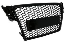 Alternative view of Merkeløs frontgrill egnet for Audi A4 B8 (2007-2012) RS Design Piano Black