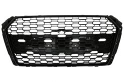 Merkeløs frontgrill egnet for Audi A4 B9 8W (2016-2018) Sedan Avant RS Design Piano Black