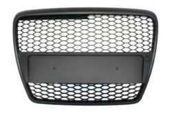 Merkeløs frontgrill egnet for Audi A6 4F C6 (2004-2007) RS Design Matte Svart