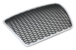 Alternative view of Merkeløs frontgitter egnet for Audi A6 4F C6 (2004-2011) Honeycomb RS Design Silver Border