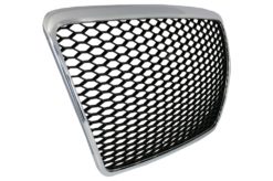 Alternative view of Merkeløs frontgitter Passer for Audi A6 4F2 4F C6 (2004-2011) RS Design Krom Svart