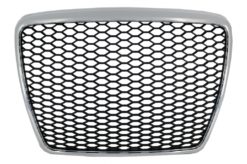 Merkeløs frontgitter Passer for Audi A6 4F2 4F C6 (2004-2011) RS Design Krom Svart