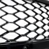 Merkeløst frontgitter med tåkelysdeksler og LED-kjørelys-lykter som passer for AUDI A4 B8 (2008-2011) RS4-design |