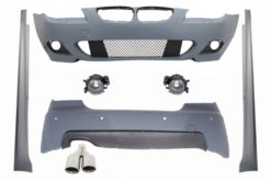 Karosserisett Eksoslyddemper VENSTRE M-Technik egnet for BMW E60 LCI 5-serie 2007-2010 med PDC 18mm