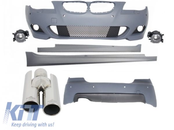 Karosserisett M-Technik egnet for BMW E60 (5-serie) (2003-2010) med eksospotte i ACS-look