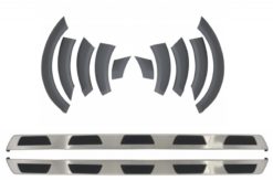 Body Kit Løpebrett Sidetrinn Fender Flares Hjulbuer egnet for Audi Q7 4L Facelift (2010-2015)