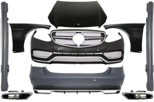 stylingpakke - Mercedes W212 E-Klasse Facelift (2013-opp) E63 A-Design med eksospotte |