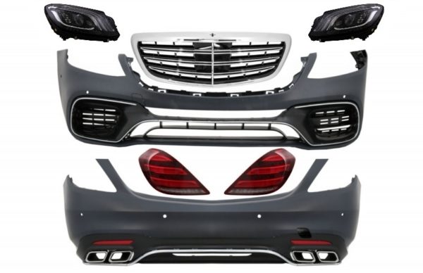 Karosserisett egnet for Mercedes S-klasse W222 Facelift (2013-06.2017) S63 Design med LED-lys |