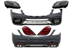 Karosserisett egnet for Mercedes S-klasse W222 Facelift (2013-06.2017) S63 Design med frontlykter Full LED