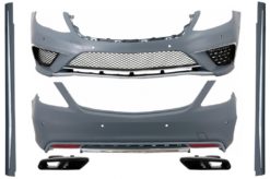 Karosserisett egnet for Mercedes W222 S-klasse lang hjulbase (2013-06.2017) Sideskjørt Lang versjon lyddemperspisser