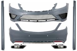 Karosserisett egnet for Mercedes W222 S-klasse (2013-06.2017) lang versjon med eksospottespisser S65 Chrome Special Edition