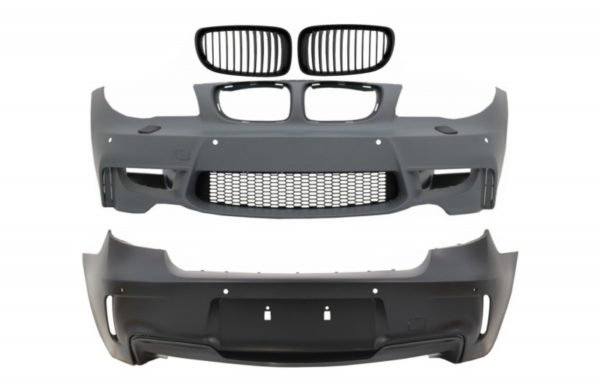 Karosserisett egnet for BMW 1-serie E81 E82 E87 E88 (2004-2011) 1M Design med luftkanalventil og PDC |