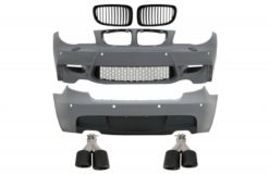 Karosserisett egnet for BMW 1-serie E81 E87 Hatchback (2004-2011) M-Technik M Sport Design med eksospottespisser Karbonfiber