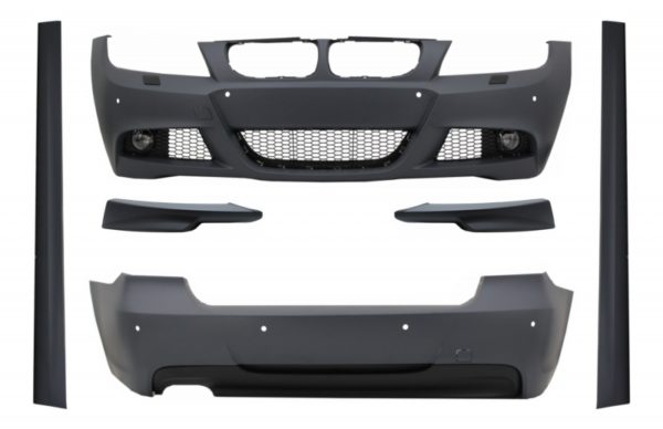 Karosserisett egnet for BMW 3-serie E90 LCI Limousine (2008-2011) M-Technik Design med frontstøtfanger splitter Spoiler |