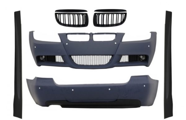 Karosserisett egnet for BMW 3 Series E90 (2005-2008) M-Technik Nyre Grilles Double Stripe M Design Piano Black |