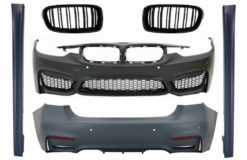 Karosserisett egnet for BMW 3-serie F30 (2011-2015) F30 LCI (2016-opp) med sentralgitter Double Stripe M3 Sport Design