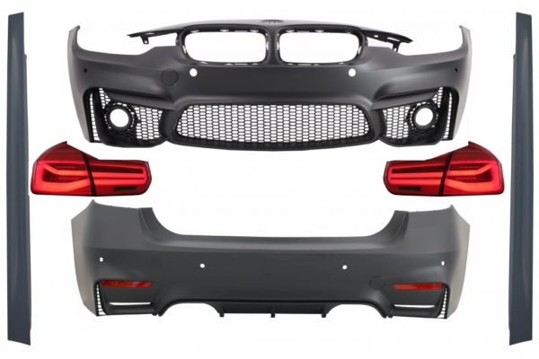Karosserisett egnet for BMW 3-serie F30 (2011-2019) med LED-baklys Dynamisk sekvensielt svinglys EVO II M3 CS Design |