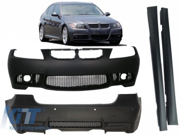 Karosserisett egnet for BMW 3-serie E90 (2004-2008) (Ikke LCI) M3-design uten tåkelys |