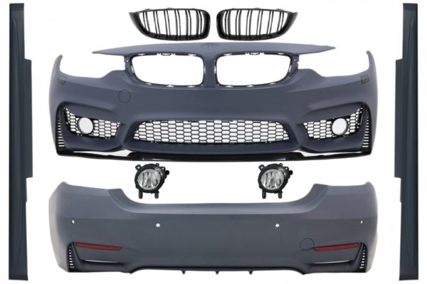 Karosserisett egnet for BMW 4-serie F32 Coupe F33 Cabrio (2013-03.2019) M4 Design med gitter og tåkelys |