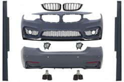 Karosserisett egnet for BMW 4-serie F32 Coupe F33 Cabrio (2013-03.2019) M4 Design med gitter og eksosspisser Carbon