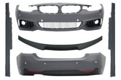 Karosserisett egnet for BMW 4-serie F32 Coupe (2013-up) med bagasjeromsspoiler matt svart sportsdesign