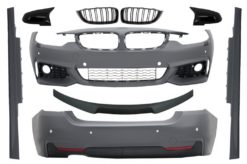 Karosserisett egnet for BMW 4-serie F32 Coupe (2013-up) bagasjeromsspoiler med sentrale gitter og speildeksler Sport Design