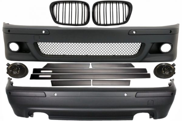 Karosserisett egnet for BMW 5-serie E39 (1997-2003) med tåkelys og sentralgitter M5 Design