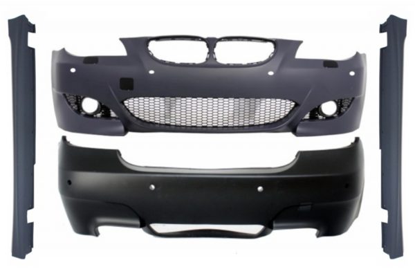 Karosserisett egnet for BMW 5-serie E60 LCI (2007-2010) Limousine M5 Design PDC 18mm med sideskjørt